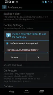 SMS Backup and Restore android App screenshot 0