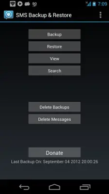 SMS Backup and Restore android App screenshot 3